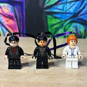 Lego Minifigure Christmas Ornament, Harry Potter, Jurassic World, Selina Kyle